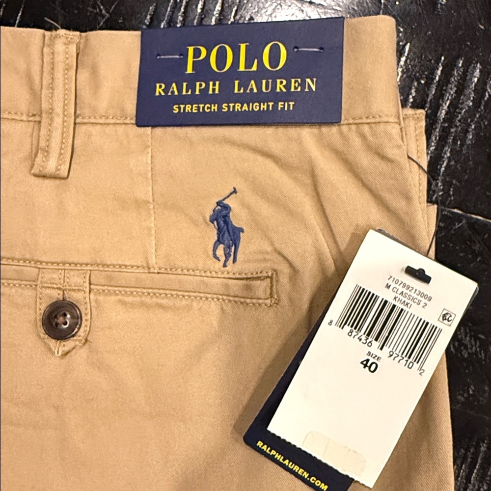 Polo Ralph Lauren Men's Khaki Shorts Stretch Straight Fit - Picture 5 of 5